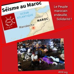 Le Peuple marocain endeuillé, Solidarité !