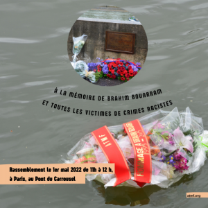 À la mémoire de Brahim Bouarram et toutes les victimes de crimes racistes