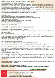LE MAROC NORMALISE, LE PEUPLE RÉSISTE