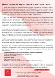 Maroc : quand l’espoir prend la route de l’exil !